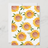 Niedliches Blumenkinder zum zweiten Geburtstag Einladung (Rückseite)