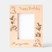 Niedliches Blumenkohl Kindergeburtstag Geschenk Ho Geätzte Rahmen (Vorderseite)