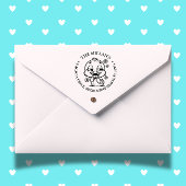 Niedliches Blumenmotiv Permastempel