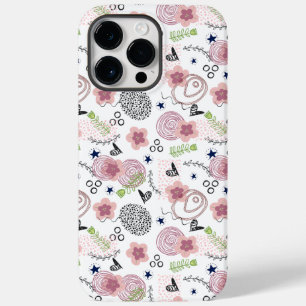Niedliches Blumenmuster Case-Mate iPhone 14 Pro Max Hülle