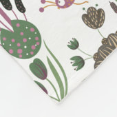 Niedliches Blumenmuster Fleecedecke (Ecke)