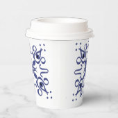 Niedliches Blumenmuster für Papiertasse Pappbecher (Rechts)