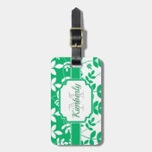 Niedliches Blumenmuster Gepäckanhänger (Vorderseite vertikal)