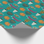 Niedliches Blumenmuster Geschenkpapier (Ecke)