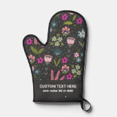 Niedliches Blumenmuster Hinzufügen eines benutzerd Ofenhandschuh (Vorderseite)