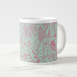 niedliches Blumenmuster im Sommer Jumbo-Tasse