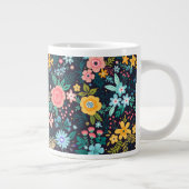 Niedliches Blumenmuster Jumbo-Tasse (Rechts)
