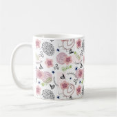 Niedliches Blumenmuster Kaffeetasse (Links)