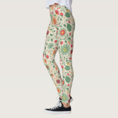 Niedliches Blumenmuster Leggings (Links)
