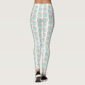 Niedliches Blumenmuster Leggings (Rückseite)