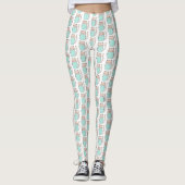 Niedliches Blumenmuster Leggings (Vorderseite)