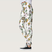 Niedliches Blumenmuster Leggings (Links)