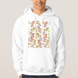 Niedliches Blumenmuster, nahtloser Hintergrund. Hoodie
