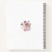 Niedliches Blumenmuster Notizblock (Rückseite)