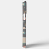 Niedliches Blumenmuster Personalisierter Name Fun Case-Mate iPhone Hülle (Rückseite / Rechts)