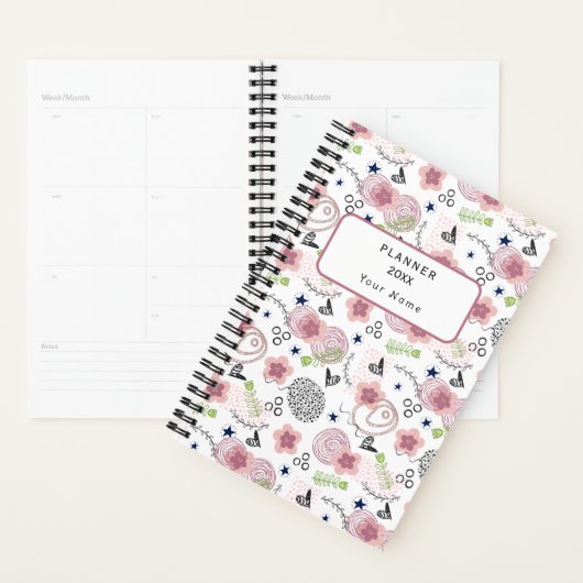 Niedliches Blumenmuster Planer (Anzeige)