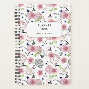 Niedliches Blumenmuster Planer