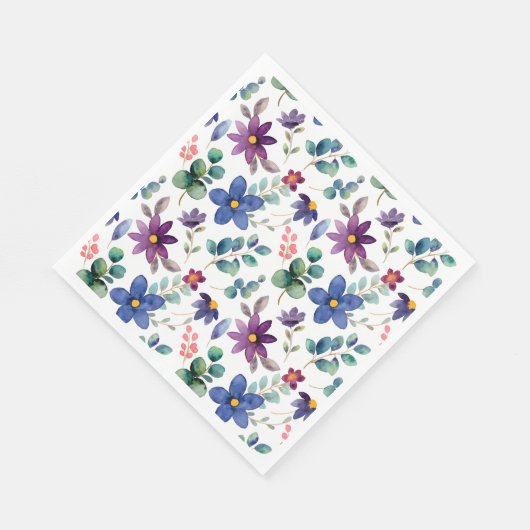 Niedliches Blumenmuster Serviette (Ecke)