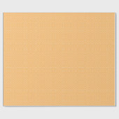 Niedliches Blumenmuster Weiße Blume über Orange Geschenkpapier (Flach)