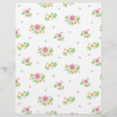 Niedliches Blumenpapier (Rückseite)