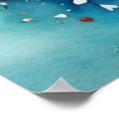 Niedliches Blumenpferd Poster (Ecke)