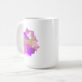 Niedliches Blumenrehkitz Kaffeetasse (Vorderseite Links)