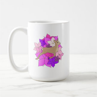 Niedliches Blumenrehkitz Kaffeetasse