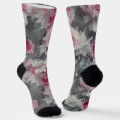 niedliches Blumenrosa gürtlich Socken (Gewinkelt)