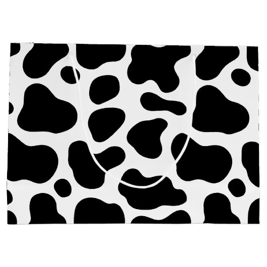 niedliches Blumenrosa Heiliges Kuhleder 1. Geburts Große Geschenktüte (Rückseite)