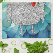 Niedliches Blumenschlauch Küchentuch (Gefaltet)