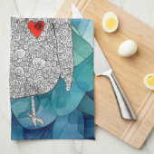 Niedliches Blumenschlauch Küchentuch (Viertel Falte)