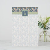 Niedliches Blumensloth-Muster Briefpapier (Stehend Vorderseite)