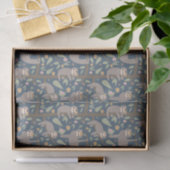 Niedliches Blumensloth-Muster Seidenpapier (Geschenk)