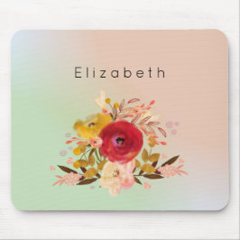 Niedliches Blumenwasser Bouquet Personalisiert Mousepad