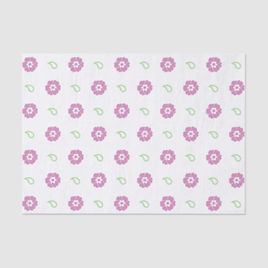 Niedliches Blumenzapier Seidenpapier (Vorderseite)