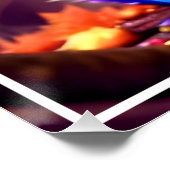 Niedliches Blurhörnchen mit Brille Poster (Ecke)