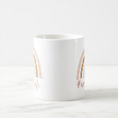 Niedliches blütengraues Herzrasen Kaffeetasse (Mittel)