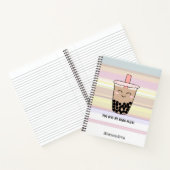 Niedliches Boba Milk Tee Pub Notebook Notizblock (Innenseite)