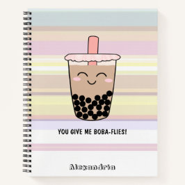 Niedliches Boba Milk Tee Pub Notebook Notizblock