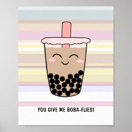 Niedliches Boba Milk Tee Pun Poster