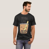 Niedliches Boba Pearl Tapioca T-Shirt (Vorne ganz)