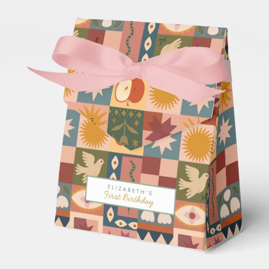 Niedliches Bohemisches Himmelswerk Geschenkschachtel (Vorderseite)