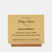 Niedliches Boho Baby Duschgeschlecht neutral, anpa Acrylschild (Vorderseite)