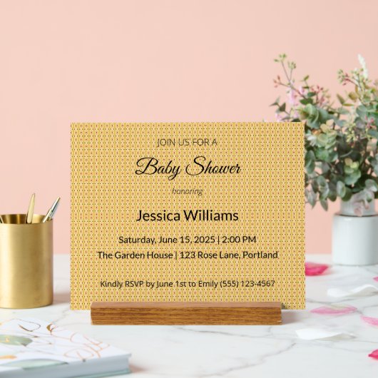 Niedliches Boho Baby Duschgeschlecht neutral, anpa Acrylschild (Hochzeit)