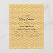 Niedliches Boho Baby Duschgeschlecht neutral, anpa Begleitkarte (Rückseite)