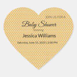 Niedliches Boho Baby Duschgeschlecht neutral, anpa Herz-Aufkleber