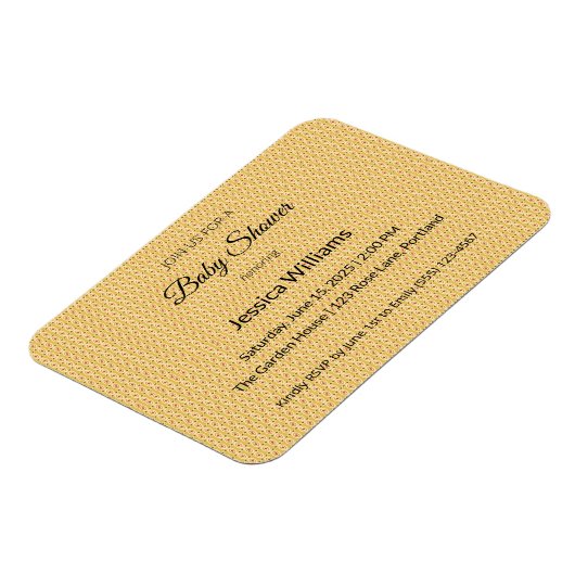 Niedliches Boho Baby Duschgeschlecht neutral, anpa Magnet (Linke Seite)