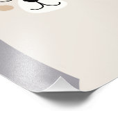 Niedliches Boho Bear Kinderzimmer Deco Artwork Pos Fotodruck (Ecke)