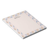 Niedliches Boho Blush Pink Rainbow Herz Notepad Notizblock (angewinkelt)