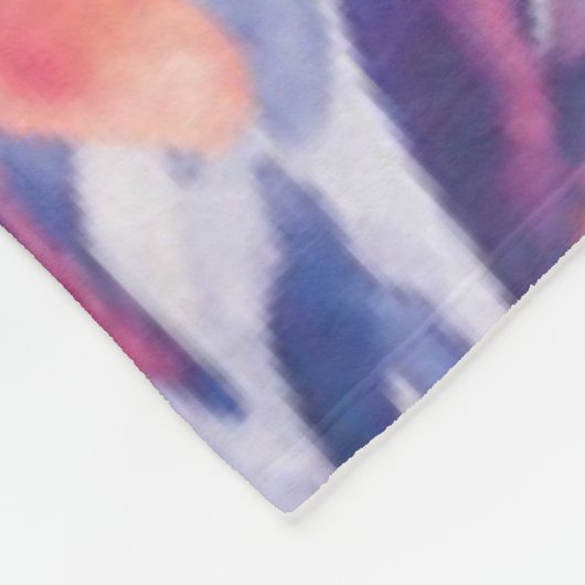 Niedliches BoHo-Chic-Blumendesign Fleecedecke (Ecke)